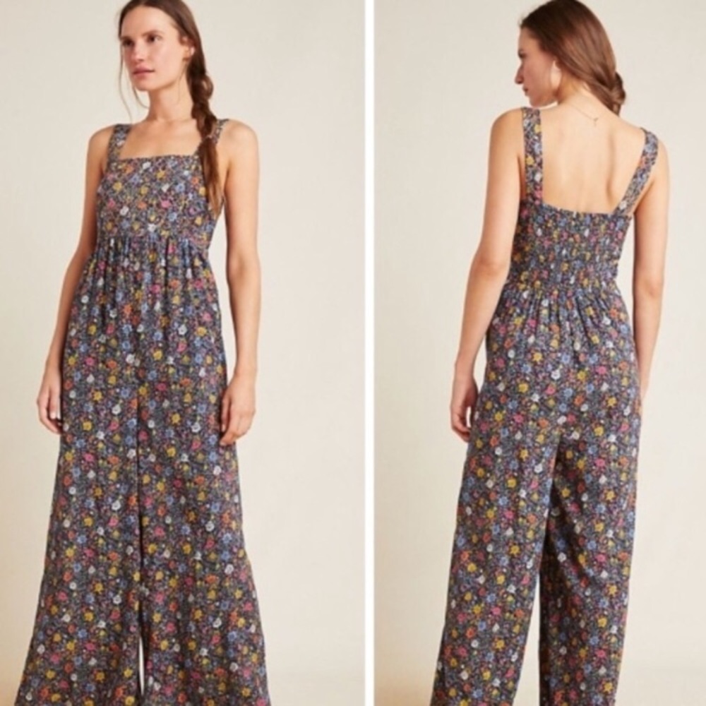 NWT Anthropologie Florentine quilted romper jumpsuit L